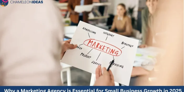 Hand drawing marketing mind map with strategy concepts