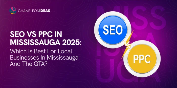 SEO vs PPC Mississauga comparison illustration
