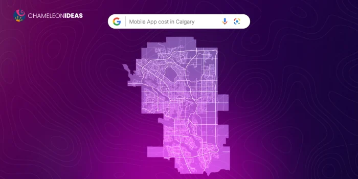App development cost Calgary Google search query map