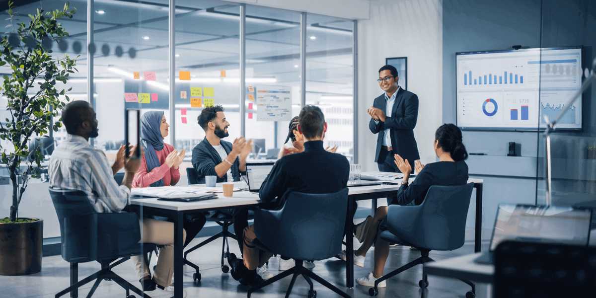 choose web designer Calgary team meeting presentation